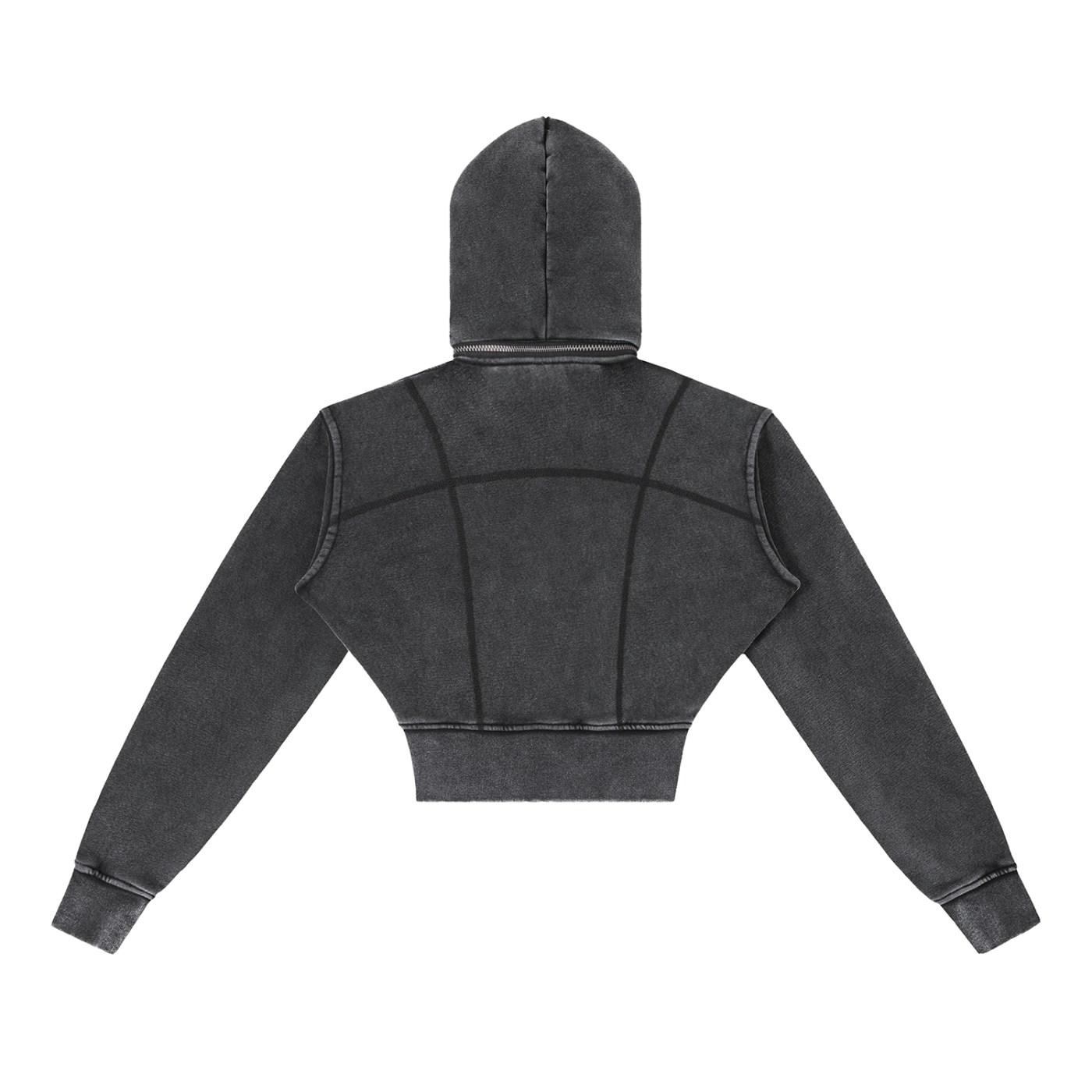 NV Womens's Vintage Washed Cropped Fleece Hoodie