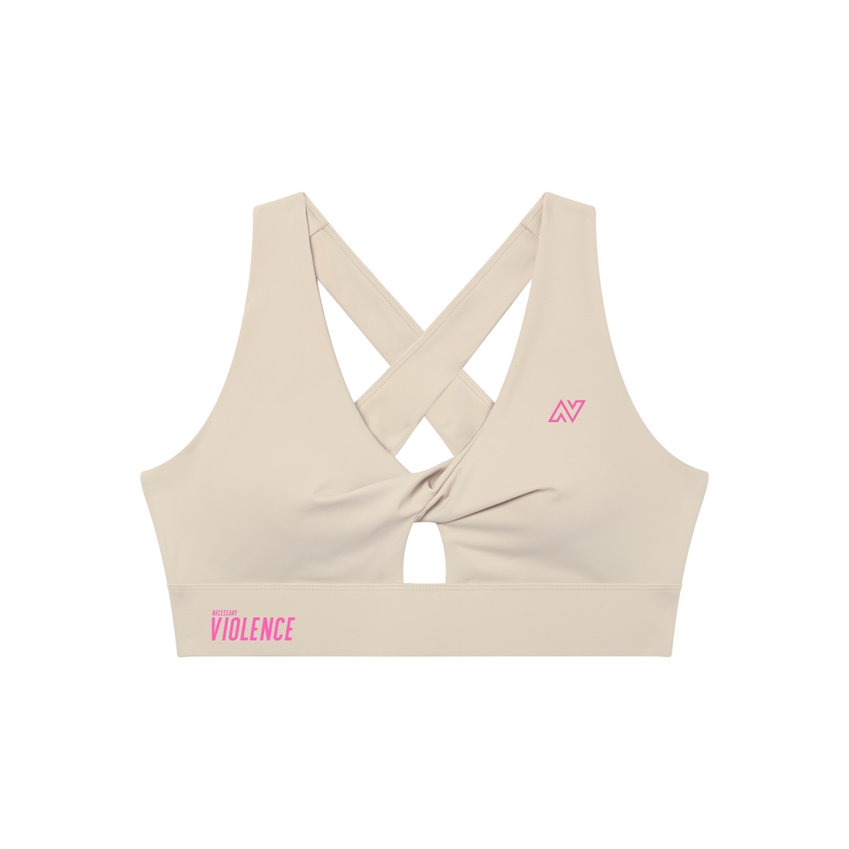Women's Twist Front V-Neck Sports Bra