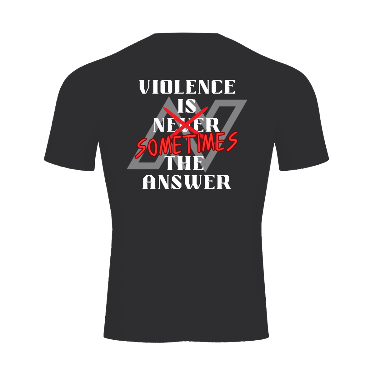 NV Short Sleeve Rashie - Violence Is Sometimes The Answer