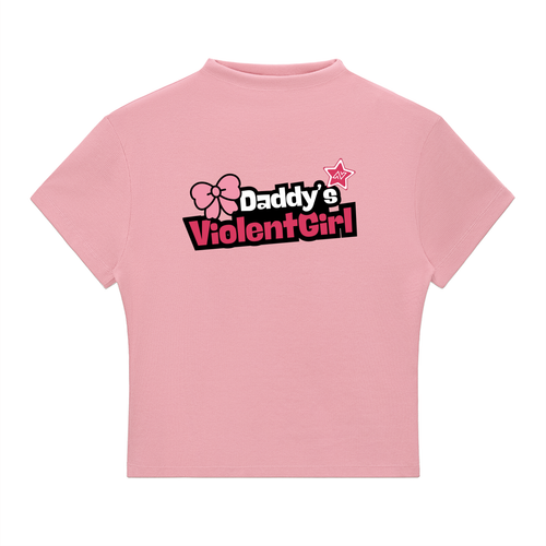 Daddy's Violent Girl Essential Slim Fit T-Shirt