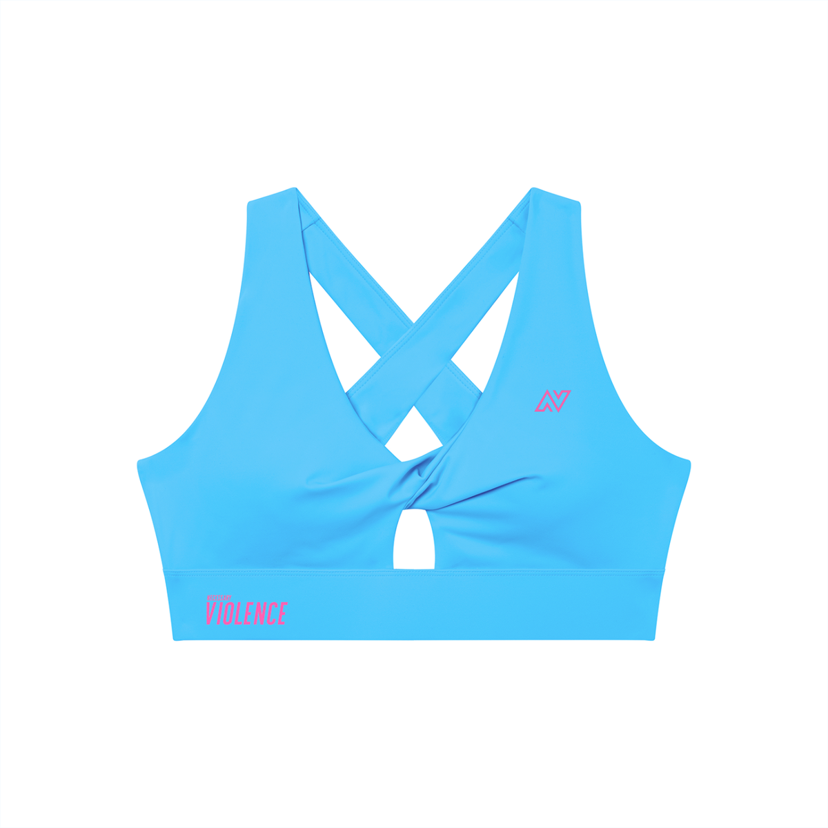 Women's Twist Front V-Neck Sports Bra