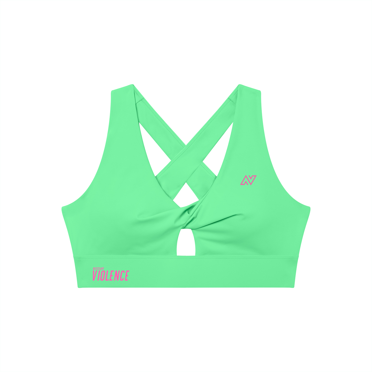 Women's Twist Front V-Neck Sports Bra