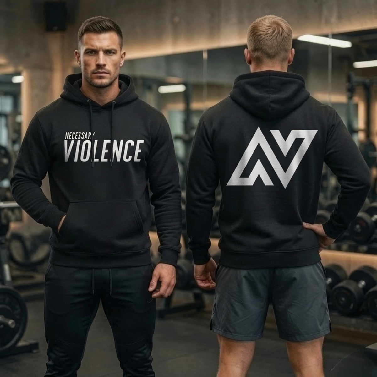 Extreme Violence Oversize Fleeced Hoodie
