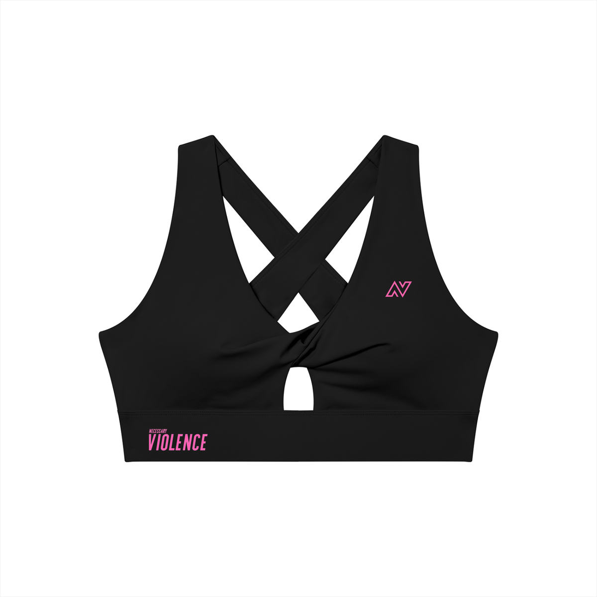 Women's Twist Front V-Neck Sports Bra