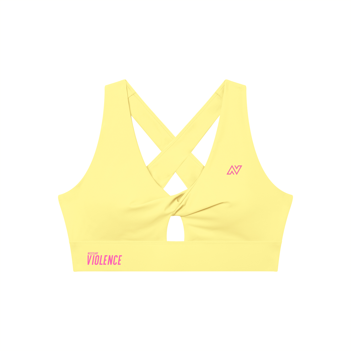 Women's Twist Front V-Neck Sports Bra