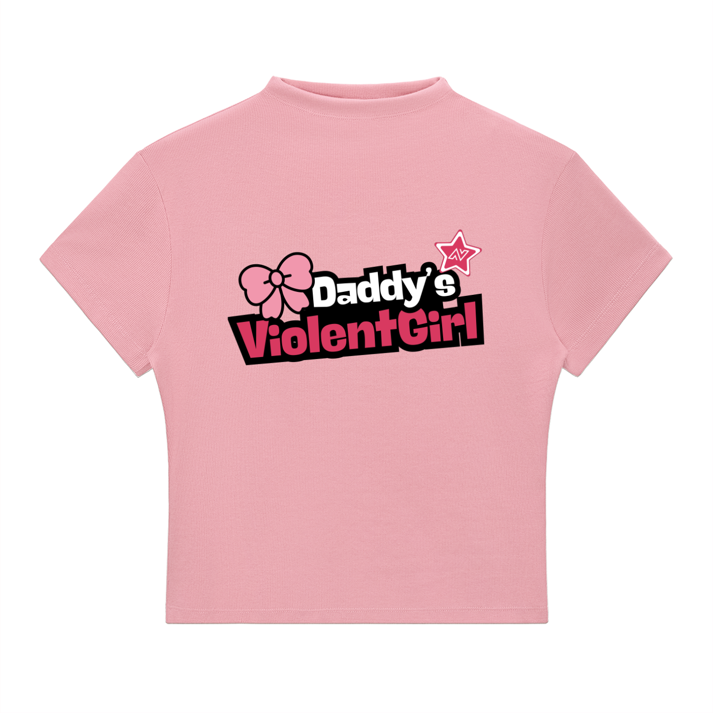Daddy's Violent Girl Essential Slim Fit T-Shirt