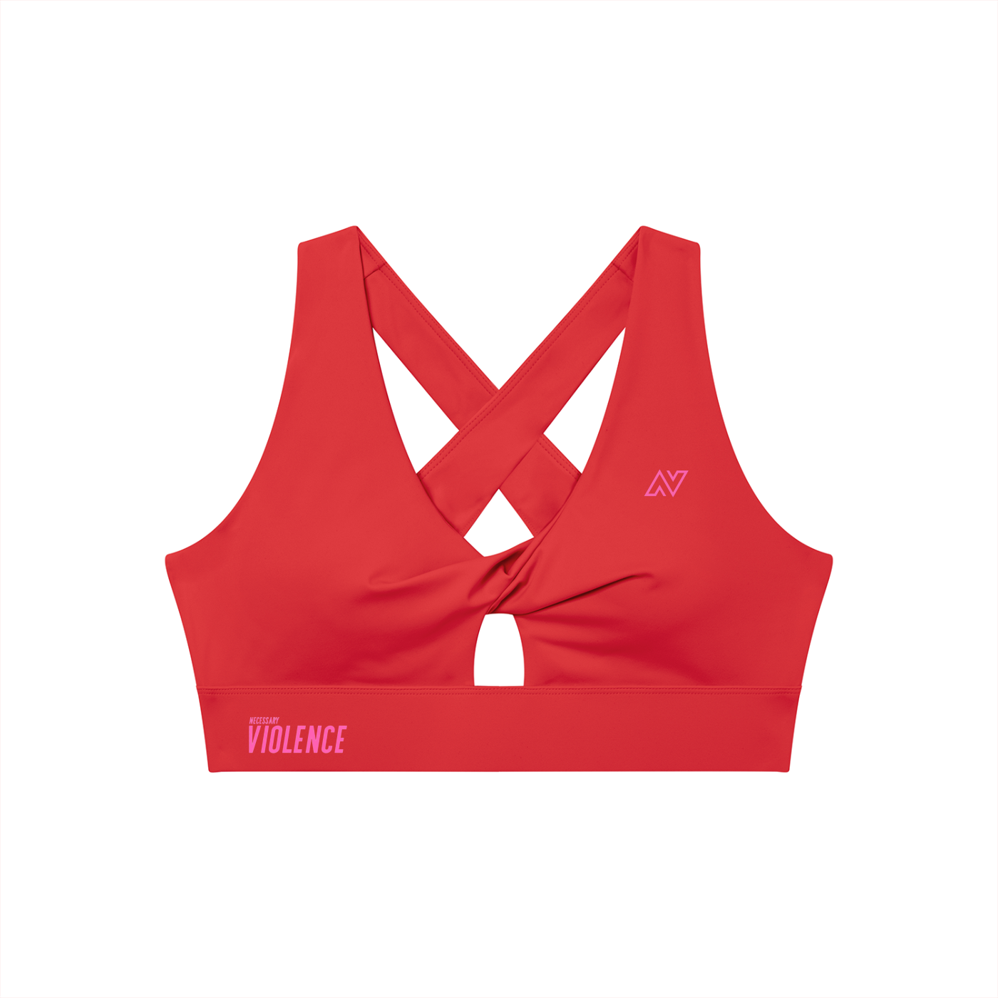 Women's Twist Front V-Neck Sports Bra